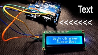 Arduino LCD Display I2C module Scroll text Code [upl. by Dogs]