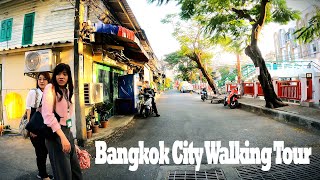 Bangkok City Walking Tour 2025  4K video [upl. by Eetsim]