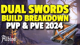 Dual Swords BROKEN BUILD PvE amp PvP 2024  Albion Online [upl. by Davidde]