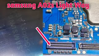 samsung A02s display light solution  Samsung m02s lcd light solution GsmYusufPathan [upl. by Aivizt]