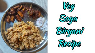 veg soya biryani recipe 😋  hemas world 😀❤️ [upl. by Noswad754]