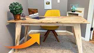 How To Make a Modern Desk  DIY Woodworking Project [upl. by Betta]