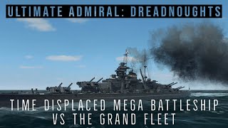 Ultimate Admiral Dreadnoughts  Time Displaced Mega Battleship vs The Grand Fleet [upl. by Acisej]