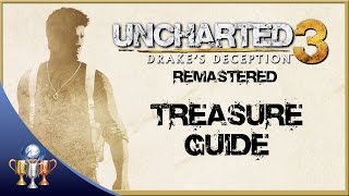 Uncharted 3 Drakes Deception Remastered  All 101 Treasure Collectibles  Nathan Drake Collection [upl. by Templer]