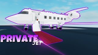 ROBLOX  Plane Crazy Mini Tutorial Custom Private Jet [upl. by Laflam]