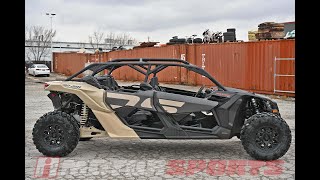 2023 CanAm® Maverick X3 MAX DS Turbo RR Desert Tan amp Carbon Black PA23165 iMotorsports [upl. by Araeit]