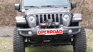 OPENROAD WINCH INSTALL VIDEO  JEEP GLADIATOR [upl. by Thessa492]