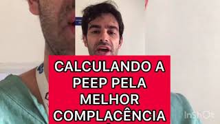 Calculando a PEEP pela melhor complacência estática [upl. by Matthus734]