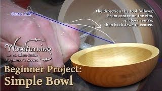 Simple But Elegant Bowl Beginners Woodturning Project [upl. by Hizar388]