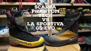 Scarpa Phantom Tech vs La Sportiva G5 Evo [upl. by Atinhoj]