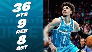 LaMelo Balls CLUTCH SeasonHigh Performance vs Celtics 🏀  November 20 2023 [upl. by Onailil]