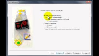 Part 1 Convert DWG to SolidWorks Drawing [upl. by Aicele]