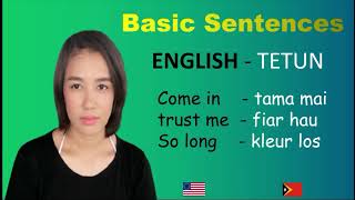 Fraze Baziku TETUN  ENGLISH [upl. by Divad]