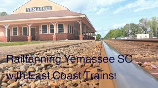 Railfanning Yemassee SC With  East Coast Trains [upl. by Celinka]