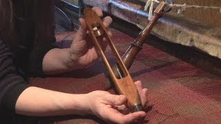 How To Use A Shuttle On A Loom [upl. by Nostrebor]