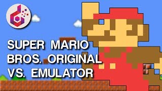 Super Mario Bros  Original NES vs Nestopia Emulator Gameplay [upl. by Yorgen]