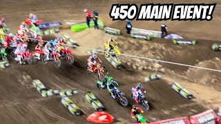 Anaheim Supercross 450 Main Event  CRAZY Night of Racing [upl. by Dlorah300]