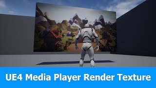 UE4 Media Player to Render a Media Texture [upl. by Halle]