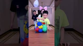 Balloon Popping Challenge Its So ExcitingFunnyfamily Partygames Funny Shorts [upl. by Nyleahcim]