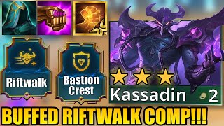 BUFFED RIFTWALK KASSADIN 3STAR IS FREE LP  Teamfight Tactics Set 95 Ranked [upl. by Nordine]