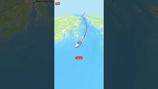 Boat trip from Oslo to LarvikNorway 🛥️ 🇳🇴 travelroutes boattravel travelboast map [upl. by Akcirderf]