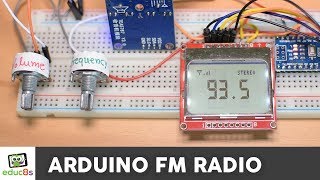 Arduino FM Radio Project with TEA5767 and a Nokia 5110 LCD display ✅ [upl. by Ahselaf]