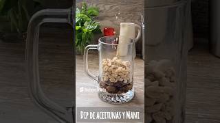 Un dip diferente y sabroso 👉 Maní y aceitunas negras en una crema short asmr dip saludable [upl. by Sella207]