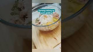 Masarap na Tortang Talong w pork Giniling RecipeFoody Cook with Mersyshort [upl. by Gnad]