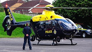 Awesome Helicopter Siren  NPAS Eurocopter Lifting Off With Ground Support [upl. by Notlef]