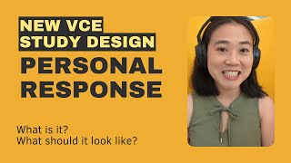 NEW VCE EnglishEAL study design the personal response [upl. by Itsyrc]