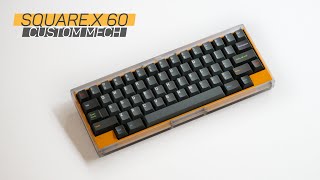 Beautiful Polycarbonate  Aluminium Mechanical Keyboard  SquareX 60 [upl. by Raven282]