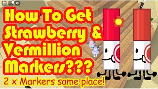 HOW TO GET STRAWBERRY AND VERMILLION MARKER IN FIND THE MARKERS [upl. by Naesed]