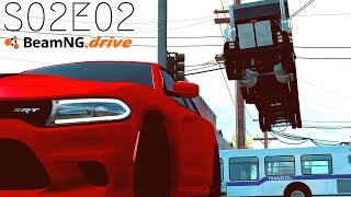 Beamng Drive Movie Crazy City Police Chase Sound Effects Part 12  S02E02 [upl. by Holman947]