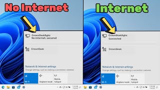 How to Fix quotNo Internet Securedquot in Windows 11 2024 Quick FIX [upl. by Ecyrb]