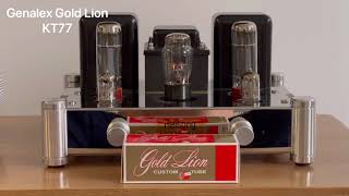 Electro Harmonix 6CA7 v Genalex Gold Lion KT77 vacuum tubes sound comparison on Reisong A10 [upl. by Nomead]