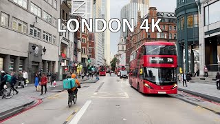 London 4K  Sunset Drive  Skyscraper District [upl. by Dun408]