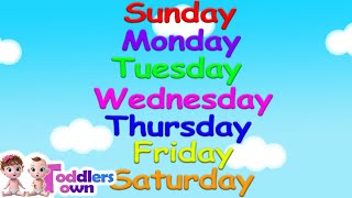 Days of the Week Song  Sunday Monday  Nursery Rhymes amp Kids Songs [upl. by Rauscher]