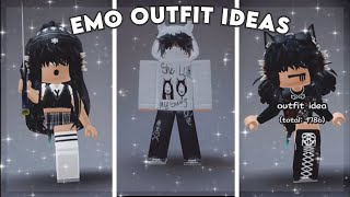 EMO OUTFIT IDEAS ROBLOX TIKTOK COMPILATION [upl. by Jaffe]