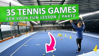 35 Funny Tennis Games 🔥 Endless Fun For Beginners amp Advanced ▶ Part 2 [upl. by Naeroled]