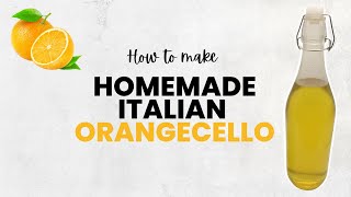 How to Make Orangecello Liqueur Recipe [upl. by Yerkovich611]