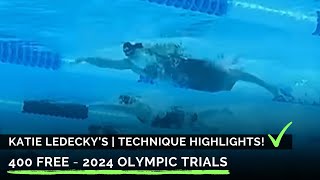 Katie Ledeckys 400M Freestyle Highlights  US Olympic Trials 2024 [upl. by Ynaoj379]