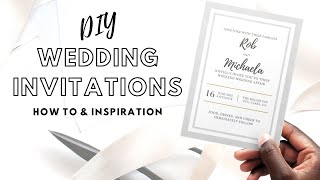 DIY Wedding Invitations Canva Tutorial [upl. by Noel]