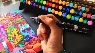 Are These Markers Better Than Copics  👏👏 MARKER REVIEW 3 [upl. by Kloster]