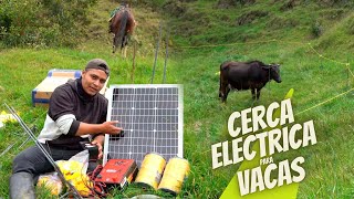 Instalación de la cerca eléctrica para la ganadería [upl. by Bryn]