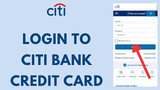 Citi Card Login  How to Sign in to Citibank Credit Card Account 2023 [upl. by Ytoc]