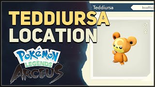 Teddiursa Location Pokemon Legends Arceus [upl. by Barris]