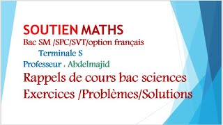 Nombres complexes  Transformations Rotation  Bac SM SPC SVT biof [upl. by Harikahs119]