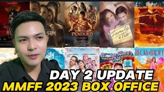 DAY 2  Highest Grossing MMFF 2023  BOX OFFICE RANKING MMFF Updates [upl. by Gehlbach994]