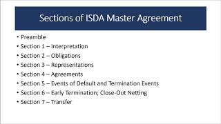 08 ISDA Overview  ISDA Master Agreement Outline [upl. by Giles]