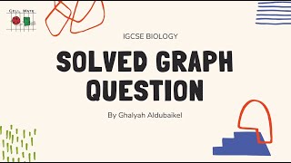 Solved Graphs Examples Paper 6 IGCSE BIOLOGY 0610 [upl. by Rehpinnej]